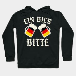 German Oktoberfest Shirt Ein Bier Bitte Beer Drinking Hoodie